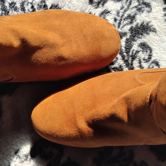 Joe boxer Women's Vintage Tan Suede Ankle Boots, Excellent Condition Sz 7 - Picture 9 of 16